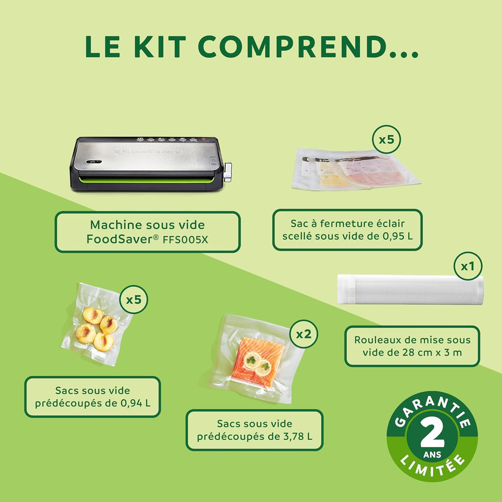 Machine Sous Vide avec Compartiment et Cutter (Accessoires Inclus)